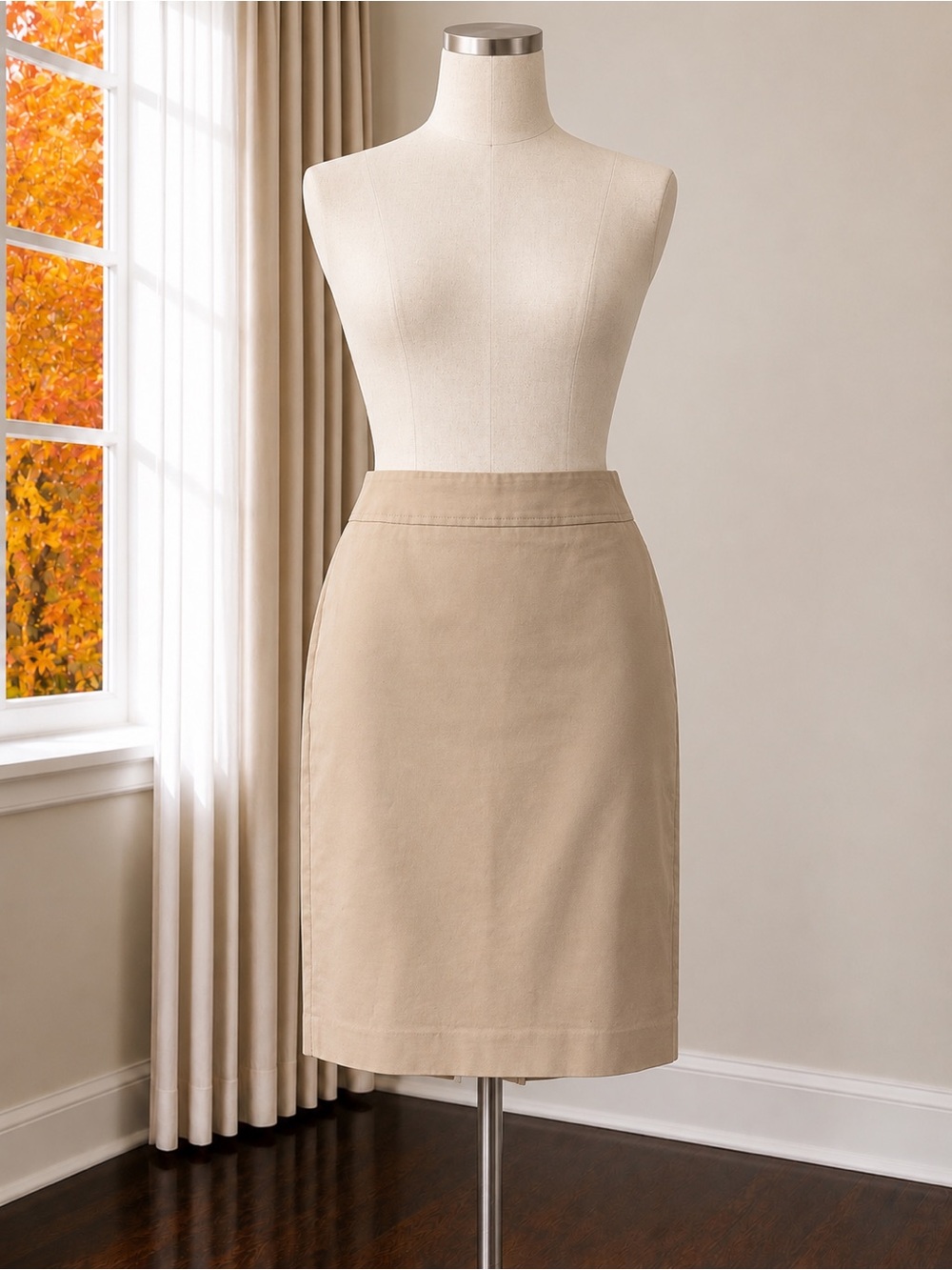 Banana Republic Beige Pencil Skirt
